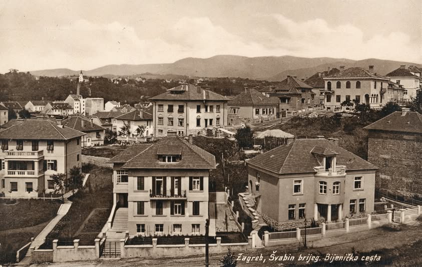 Bijenička cesta (Švabin brijeg - Šalata) oko 1930. godine